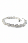 Modern 925 sterling silver Kora geometric bracelet.